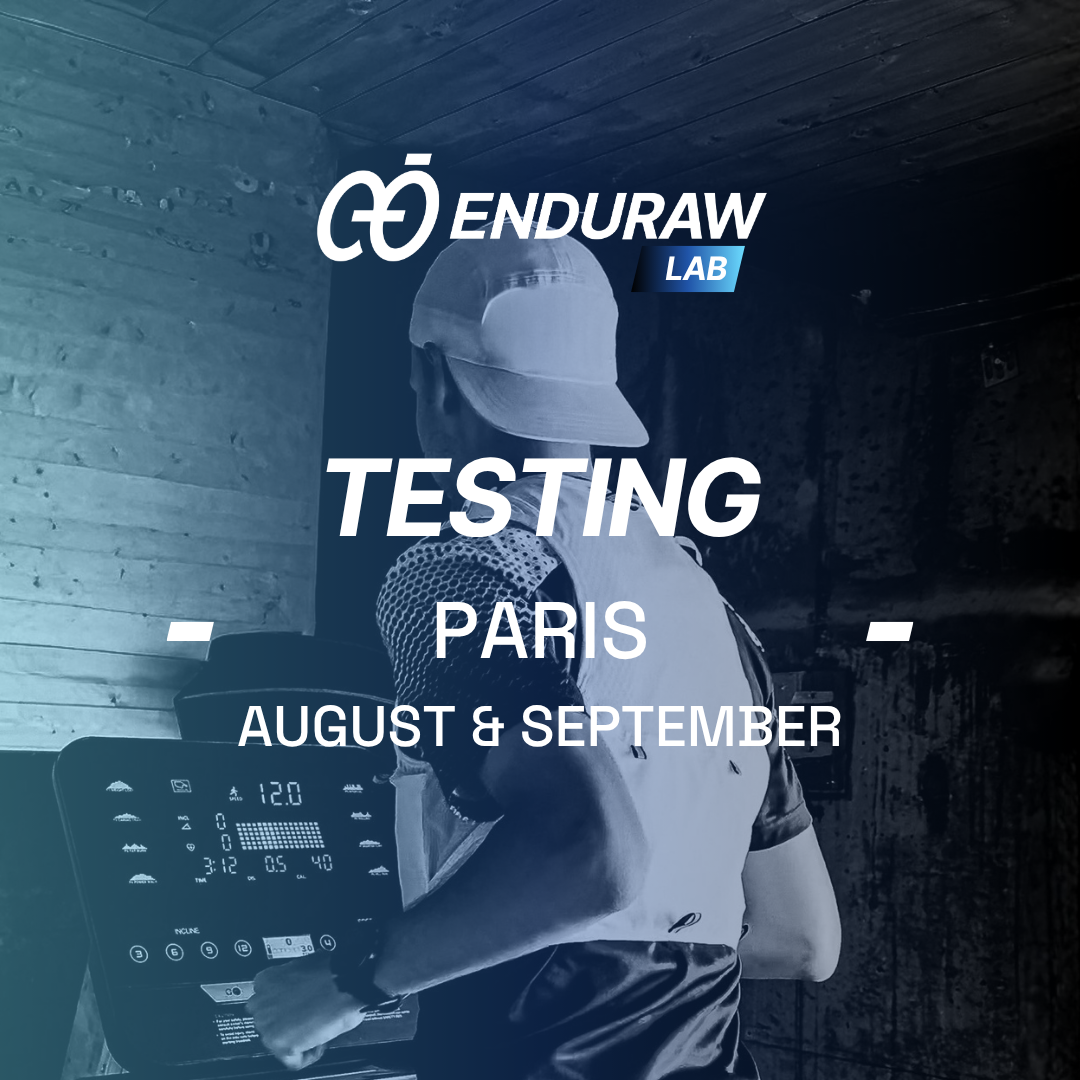Testing VO2Max Enduraw - Paris - 14-15th Août & Septembre 2026